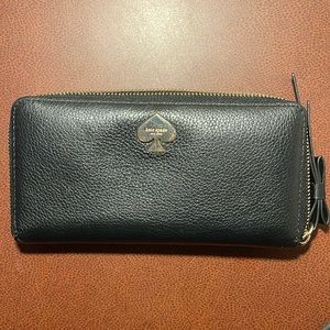 Black Kate Spade Leroy Street leather wallet